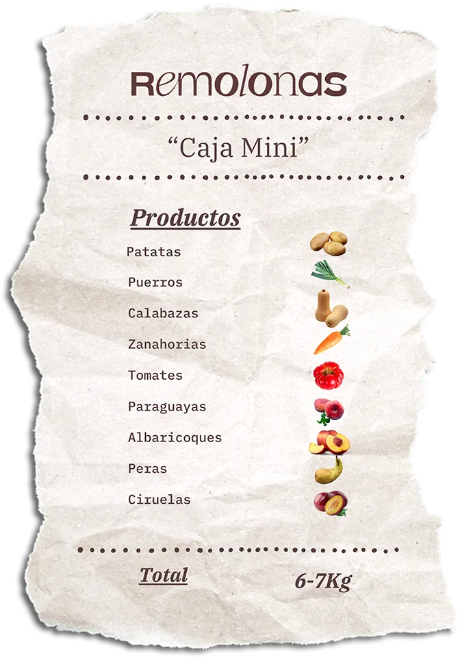 Contenido de la Caja Mini Remolona de esta semana