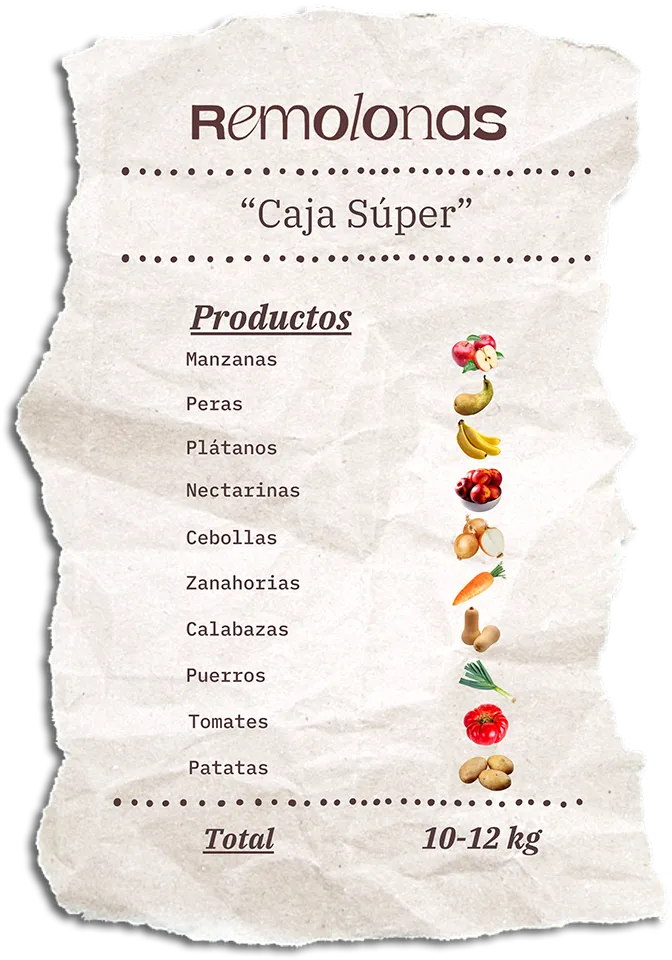 Contenido de la Caja Súper Remolona de esta semana