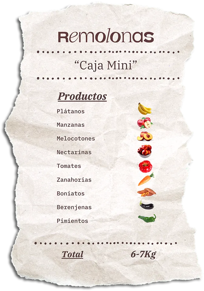 Contenido de la Caja Mini Remolona de esta semana