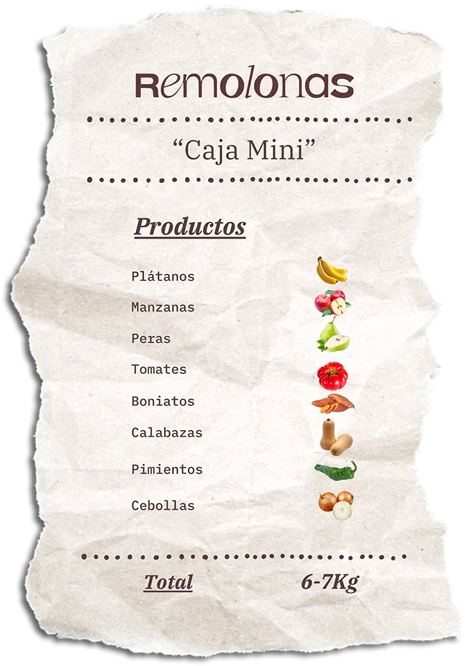 Contenido de la Caja Mini Remolona de esta semana