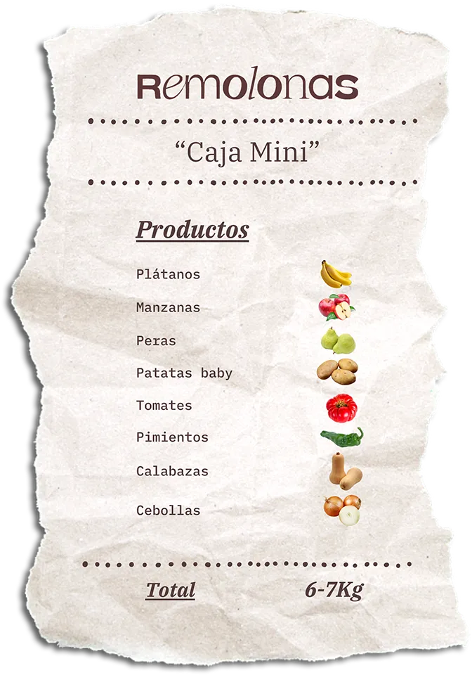 Contenido de la Caja Mini Remolona de esta semana