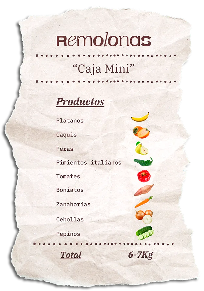Contenido de la Caja Mini Remolona de esta semana