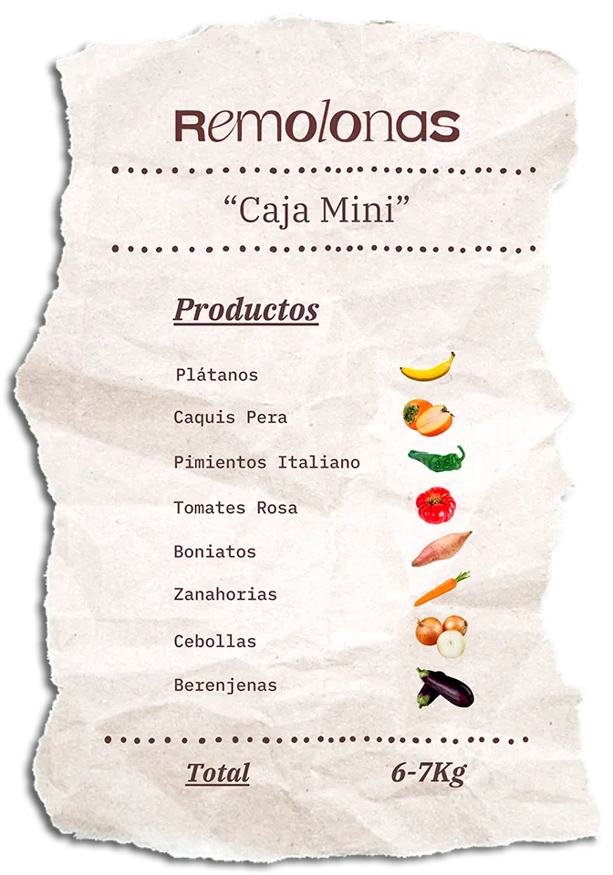 Contenido de la Caja Mini Remolona de esta semana