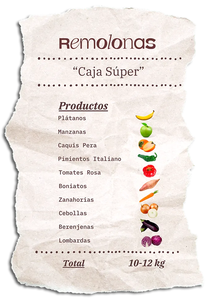 Contenido de la Caja Súper Remolona de esta semana