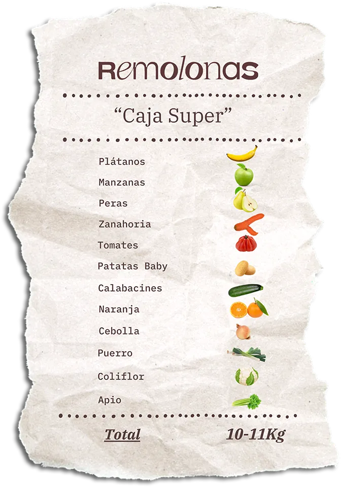 Contenido de la Caja Súper Remolona de esta semana