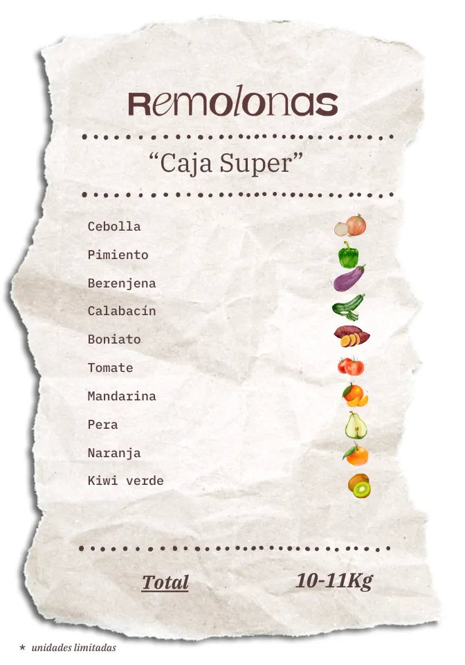 Contenido de la Caja Súper Remolona de esta semana