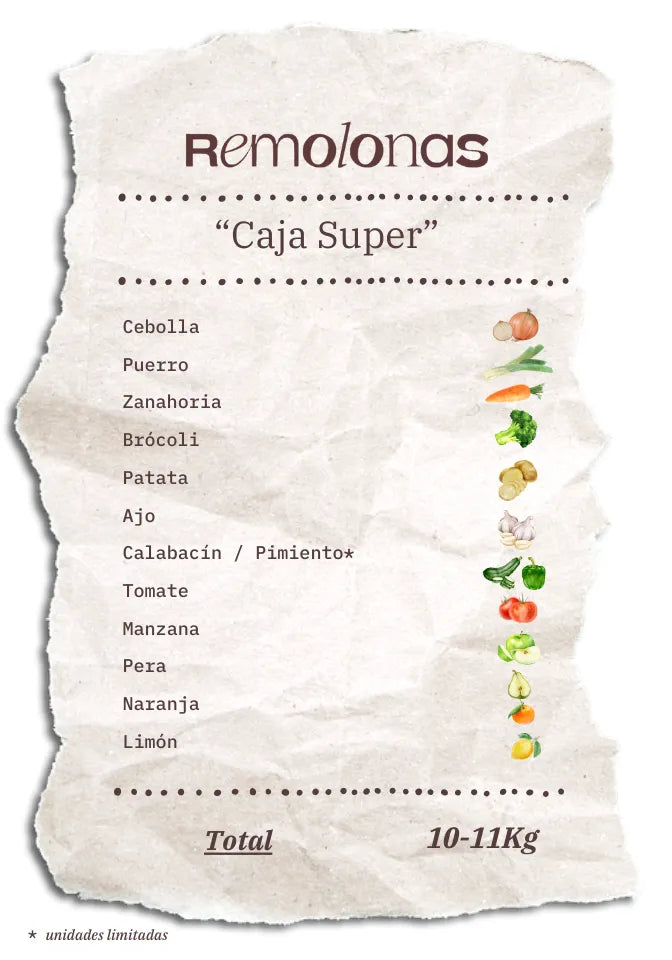 Contenido de la Caja Súper Remolona de esta semana