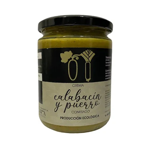 Crema de calabacín y puerro confitado Ensuma
